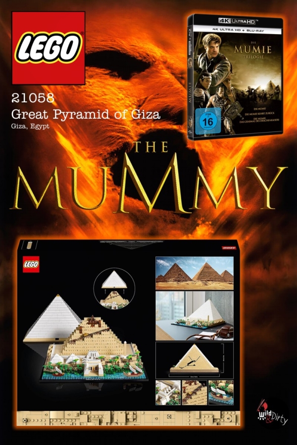 Ägypten-Doppelpack: Die große Pyramide von Gizeh (Lego) & Die Mumie Trilogie (Film)